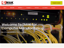 Tablet Screenshot of emak-co.com